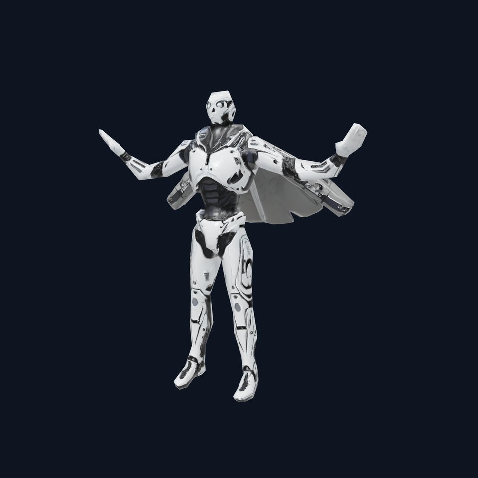 Futuristic Robot Model Pack with Detailed Armor